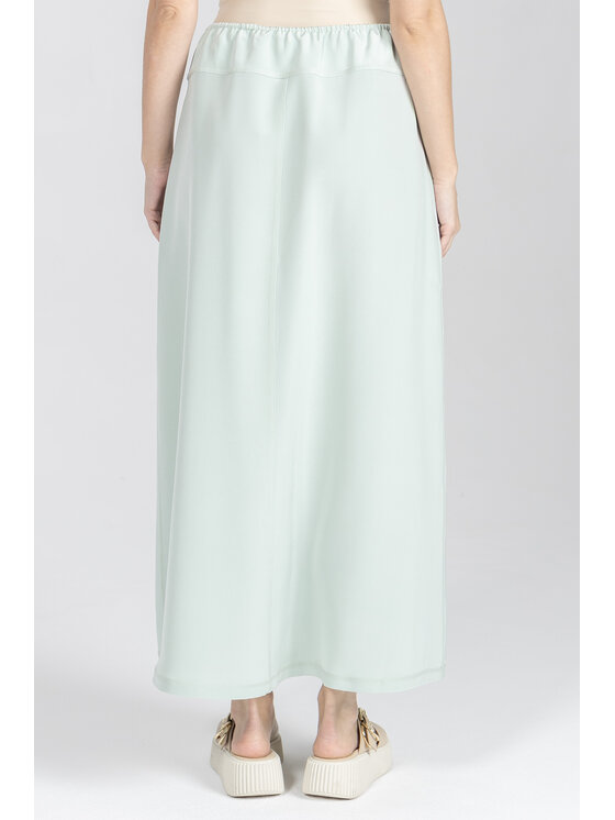 Deni Cler Milano Deni Cler Milano Spódnica maxi T-DC-7014-F2-80-43-1 Zielony A-Line Fit