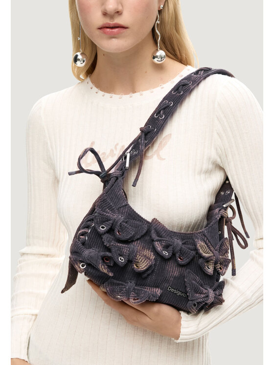 Desigual Desigual Τσάντα BAG_REPRISE HAITI CORDUROY NICK Μωβ