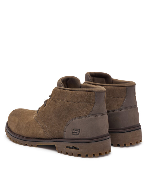 Skechers Skechers Μποτίνια Quintero-Damien 205903/DKTP Καφέ