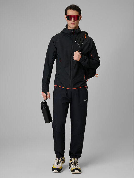 4F 4F Giacca multifunzione TREKKING Nero Regular Fit