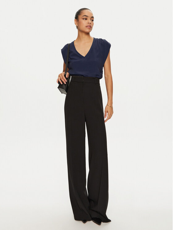 PINKO PINKO Bluza Melpomene 103113 A1O8 Mornarsko modra Regular Fit