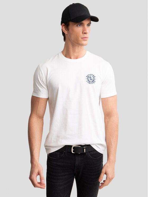 BIG STAR BIG STAR T-Shirt REAGER Biały Oversize