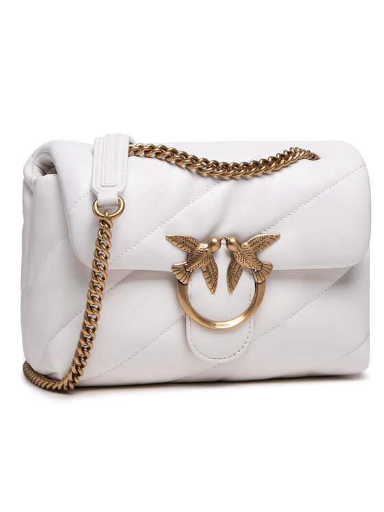 Love Bag Puff | Mini Love Bag Puff Maxi Quilt Reimagine Fuxia-Nickel Matt |  Pinko Donna | Sarditinera