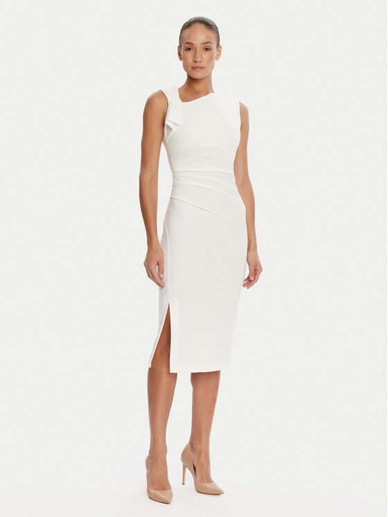 Rinascimento Rinascimento Coctailkleid CFC0125330003 Weiß Slim Fit