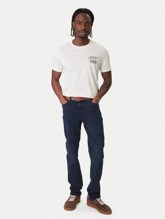 Tommy Hilfiger Tommy Hilfiger Tričko Modern Ath Graphic MW0MW41471 Écru Regular Fit