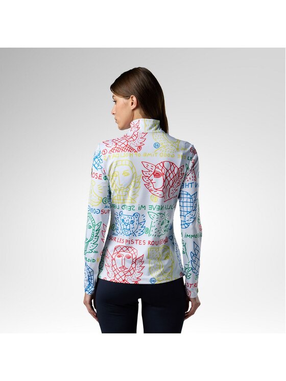 Rossignol Rossignol Bluza techniczna W Jcc Quarter Zip First Layer Kolorowy Slim Fit