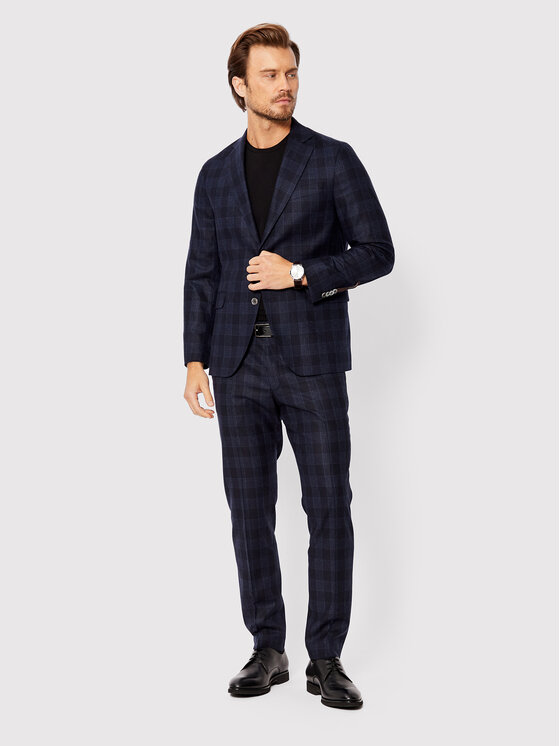 Pantaloni chino Denz 5170 3577 Blu scuro Regular
