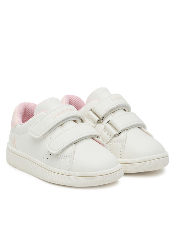 Calvin Klein Calvin Klein Snīkeri Low Cut Velcro Sneaker V1A9-83087-1355 M Balts