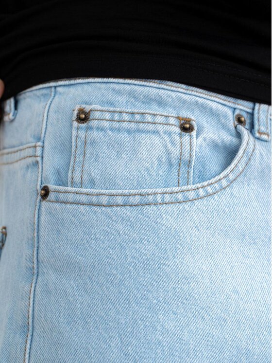 Jigga Wear Jigga Wear Jeansy Spodnie Jeansowe Baggy Męskie Jasne Niebieskie Jigga Wear Crown M Niebieski jasny Baggy Fit