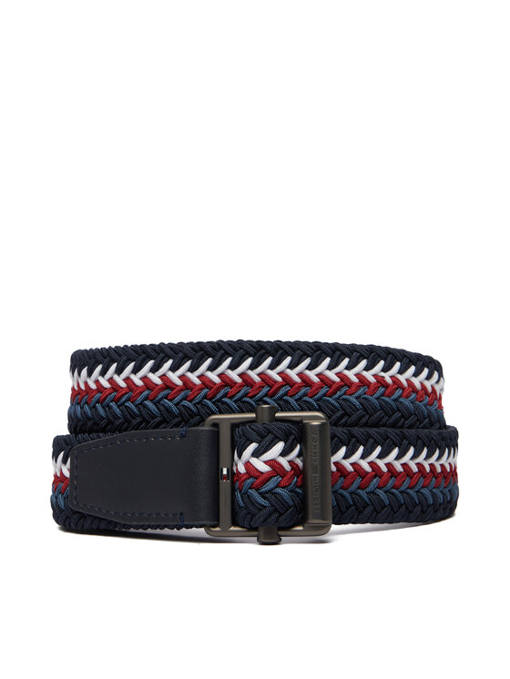 Tommy Hilfiger Tommy Hilfiger Opasok Roller Buckle Webbing 3.5 Belt AM0AM14187 Tmavomodrá