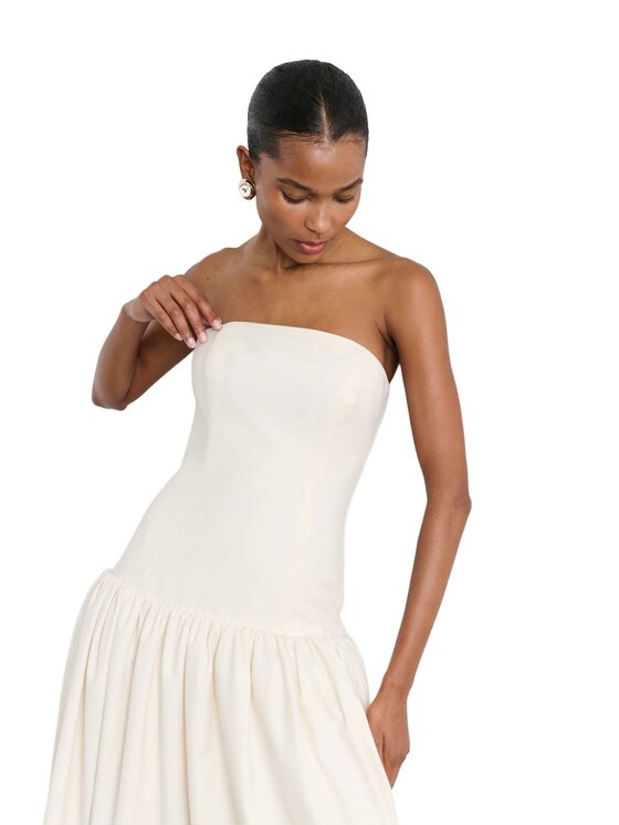 La Mania La Mania Vestito da giorno GRAZIE Bianco Classic Fit