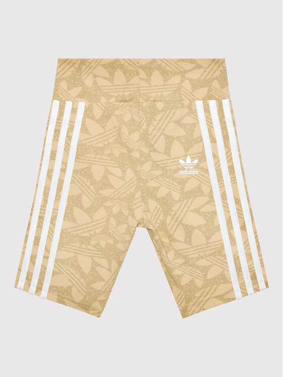 Adidas Sportske Kratke Hlače Cycling HC7068 Bež Slim Fit