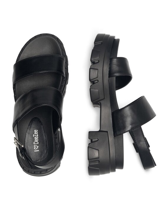DeeZee DeeZee Sandały Future Nostalgia WS87666-3 Czarny