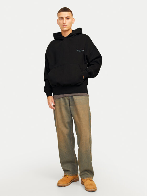 Jack&Jones Jack&Jones Majica dugih rukava Noho 12263036 Crna Oversize