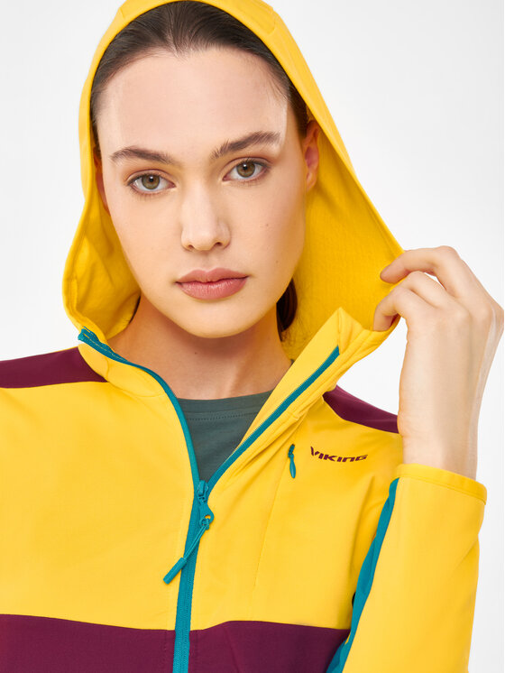 Viking Viking Bluza Tacoma Hoodie Lady Żółty Regular Fit