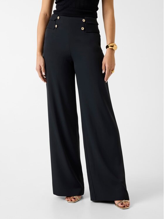 Guess Guess Kalhoty z materiálu 183517 Černá Slim Fit
