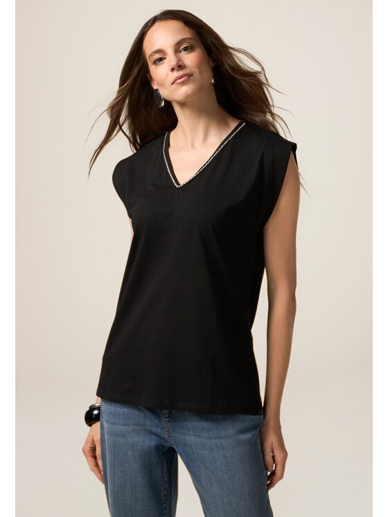 Oltre Oltre T-Shirt G092J004325N033 Czarny Regular Fit