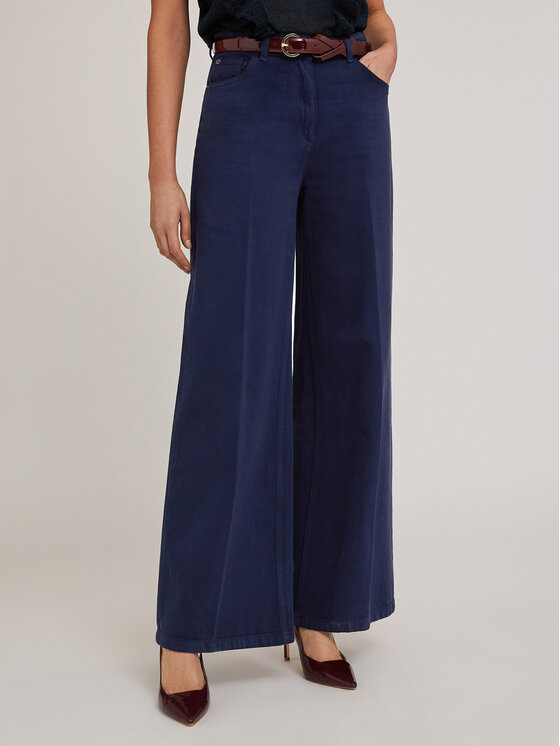 Motivi Motivi Pantaloni di tessuto P733Q003789N039 Blu Over Fit