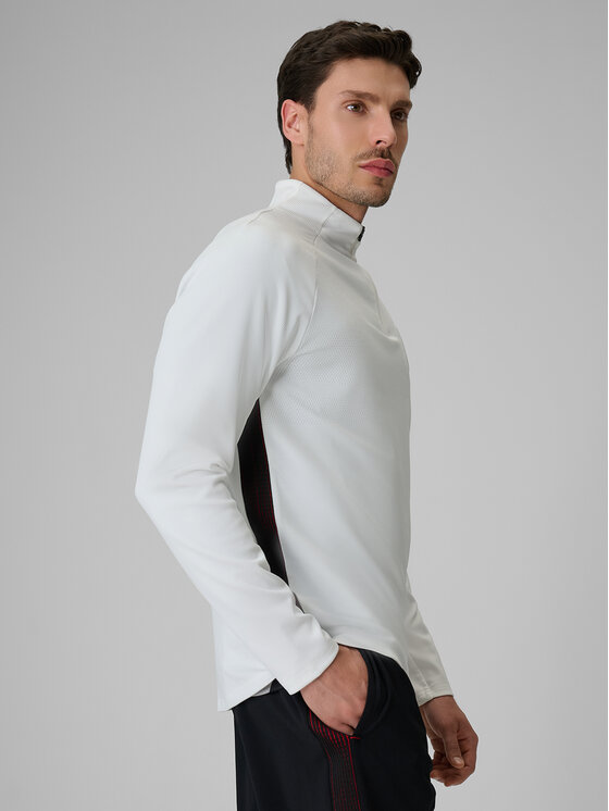 4F 4F Bluza techniczna FOOTBALL Biały Regular Fit
