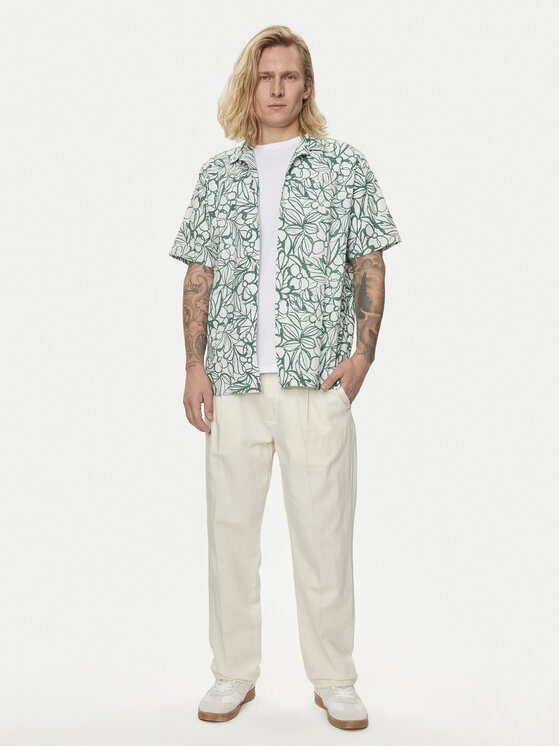 Gap Gap Koszula 885310-07 Zielony Regular Fit