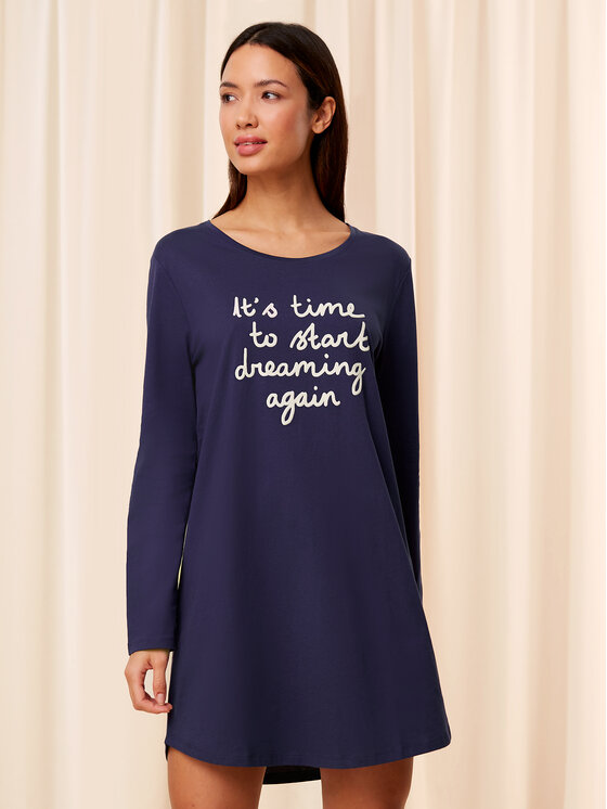 Triumph Triumph Naktiniai marškiniai Nightdresses NDK 03 LSL X 10216556 Tamsiai mėlyna