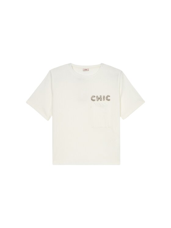 Oltre Oltre T-shirt G020J004377N011 Bianco Regular Fit