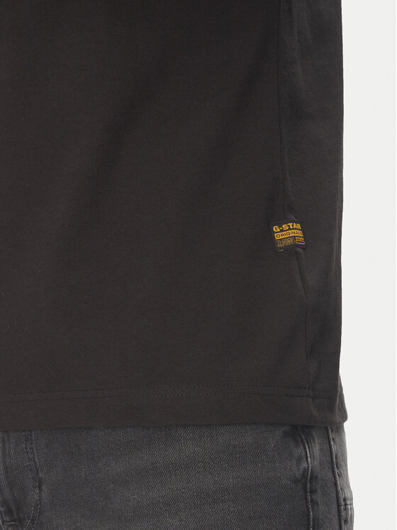 G-Star Raw G-Star Raw Marškinėliai Back Gr Arch D26047-C336 Juoda Regular Fit