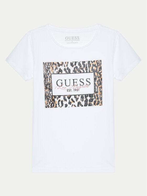 Guess T-shirt J4BI17 J1314 Bijela Regular Fit