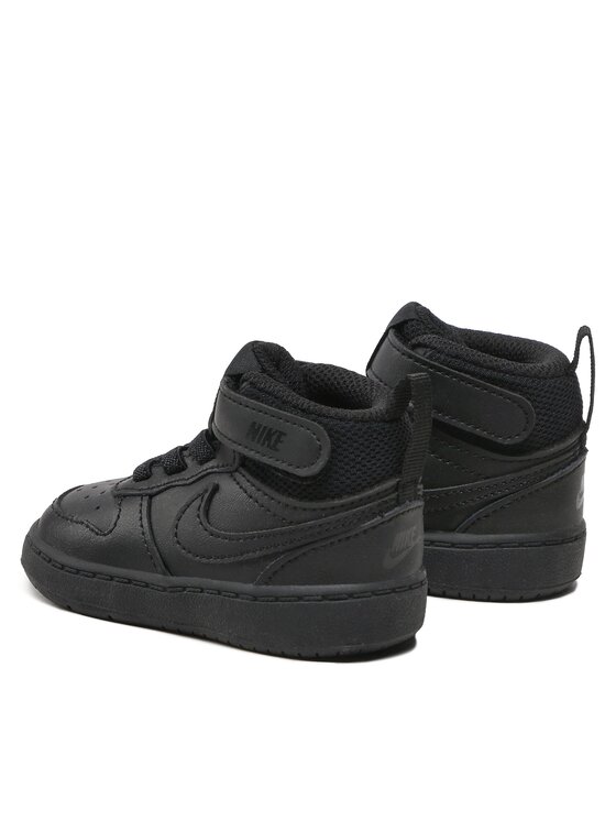 Nike Nike Сникърси Court Borough Mid 2 (TDV) CD7784 001 Черен