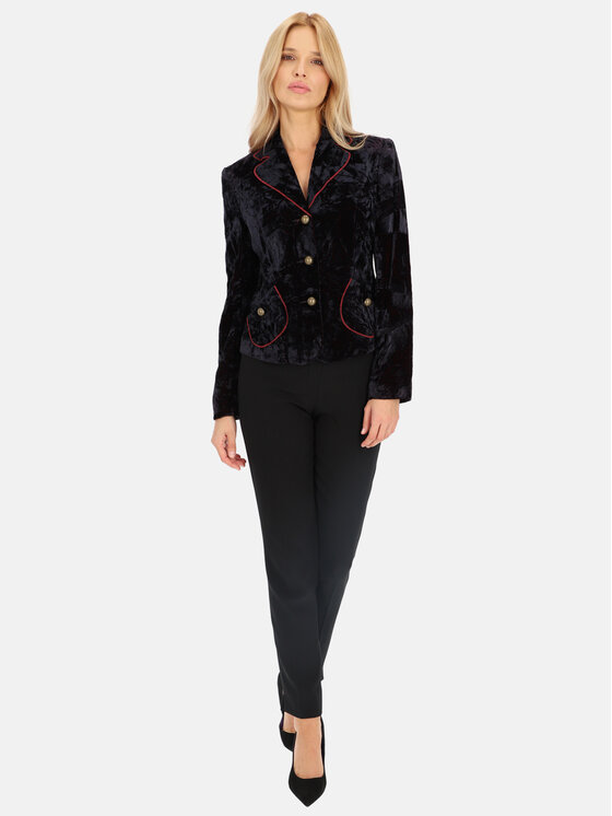 Potis & Verso Potis & Verso Marynarka Blu Fioletowy Regular Fit