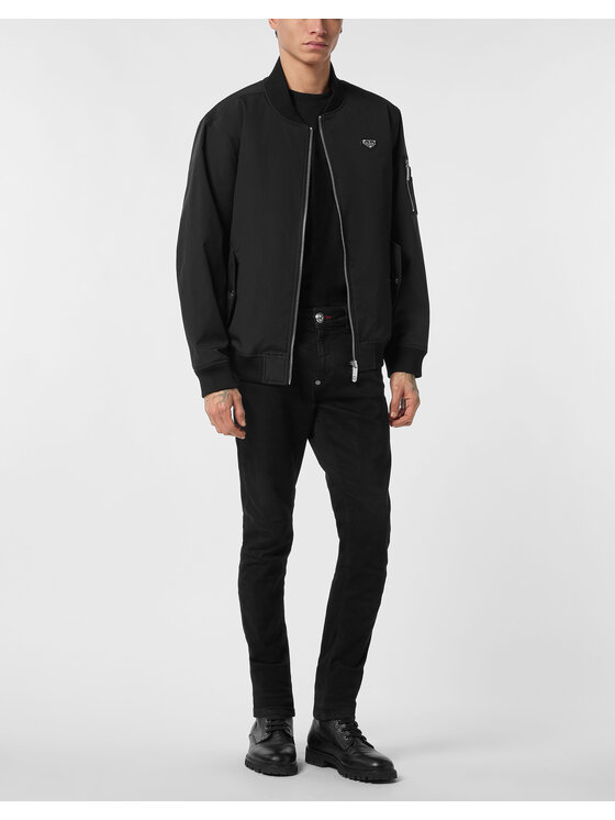 PHILIPP PLEIN PHILIPP PLEIN Bunda bomber 25601 Černá Regular Fit