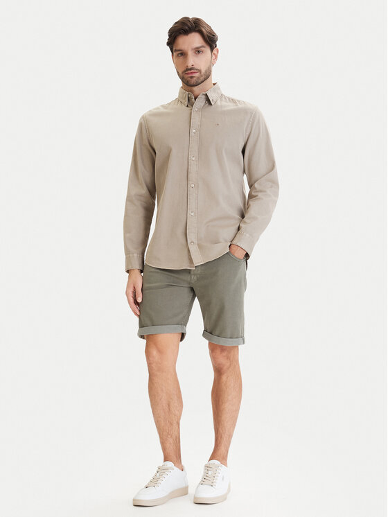 Jack & Jones Jack & Jones Medžiaginiai šortai Rick 12294338 Žalia Regular Fit