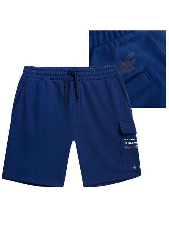 4F 4F Szorty TSHOM055 Niebieski Comfortable Fit