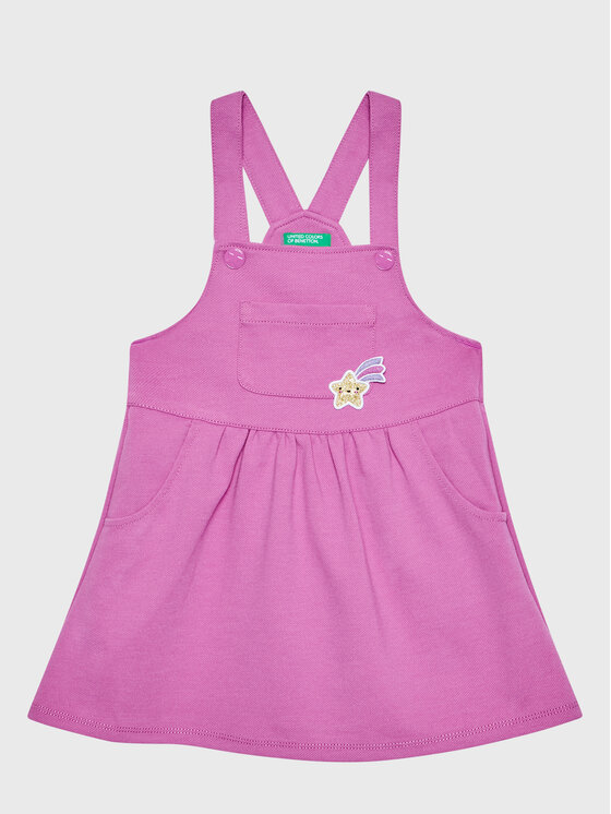 United Colors Of Benetton Rochie de zi 4LAAGV00H Violet Regular Fit