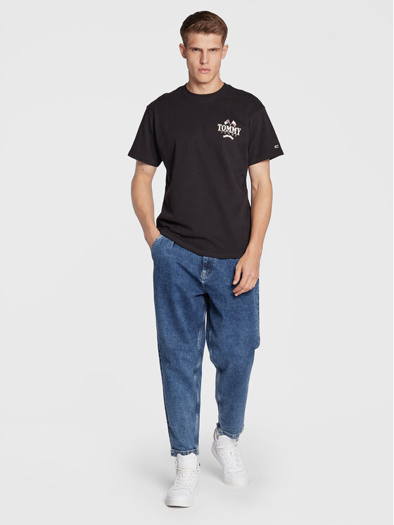 Tommy Jeans Tommy Jeans T-Shirt Modern Prep Back Logo DM0DM14997 Czarny Relaxed Fit