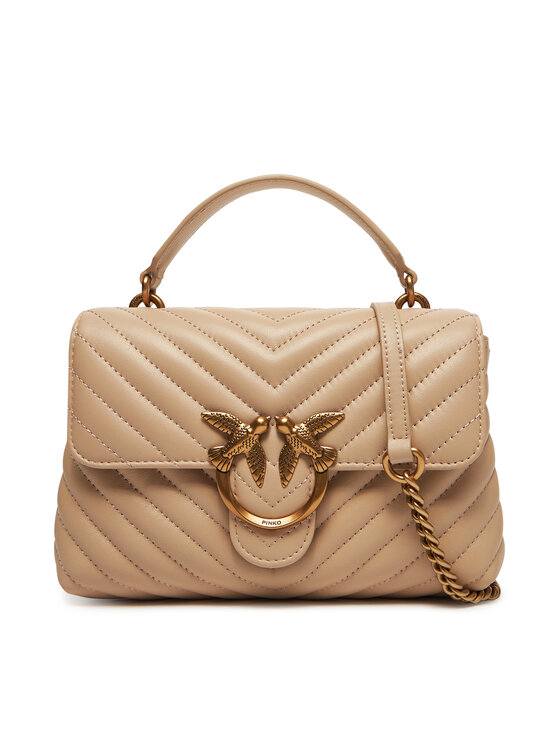 Geantă PINKO Love Lady Puff Mini Cl AI PE 25 PLTT 100044 A0GK Bej