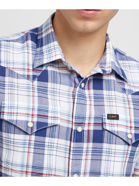 Lee Lee Camicia 112349936 Blu Regular Fit
