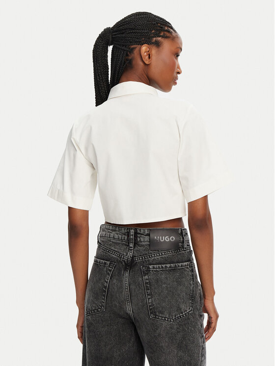 HUGO HUGO Krekls Evianne 50531546 Balts Regular Fit