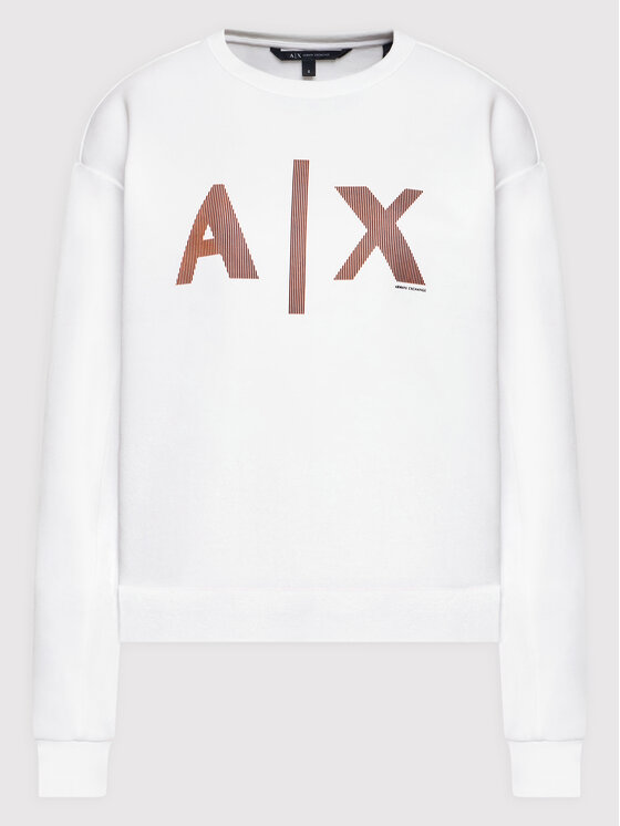 Armani Exchange Armani Exchange Mikina 3LYM79 YJ9UZ 1100 Biela Regular Fit