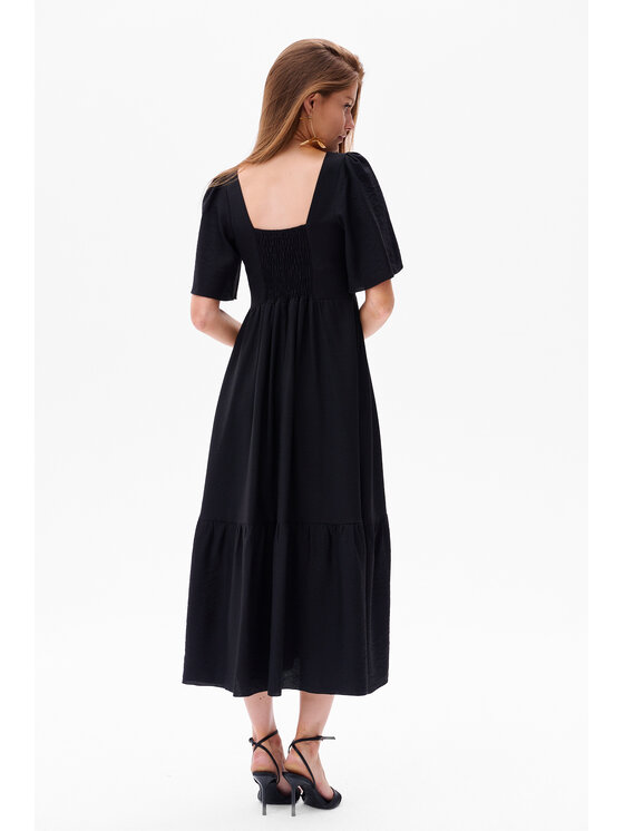 blue shadow blue shadow Sukienka codzienna Doris Czarny Regular Fit