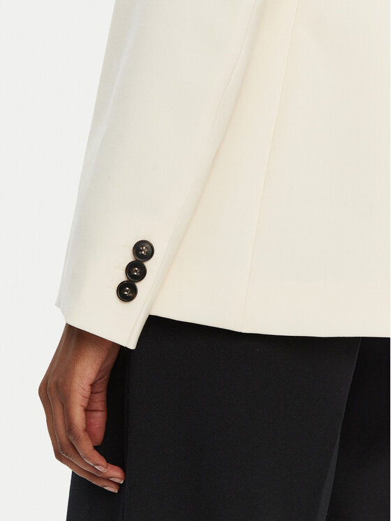Weekend Max Mara Weekend Max Mara Bleizers Lamine 2425046051 Écru Standard Fit