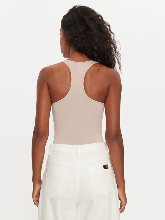 Tommy Hilfiger Tommy Hilfiger Bodi UW0UW05512 Bež Slim Fit