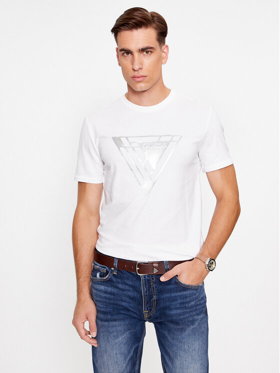 Guess Majica M3BI35 J1314 Bela Slim Fit