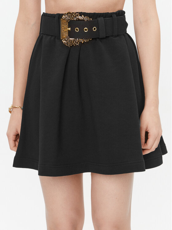 Versace Jeans Couture Fustă trapez 75HAE325 Negru Regular Fit