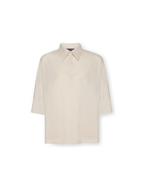 Elena Mirò Elena Mirò Blusa 2009Z000058N002 Crema Boxy Fit