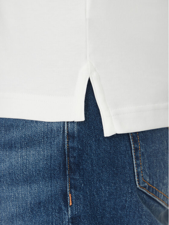 Tommy Hilfiger Tommy Hilfiger Тениска с яка и копчета Essential MW0MW35585 Бял Regular Fit