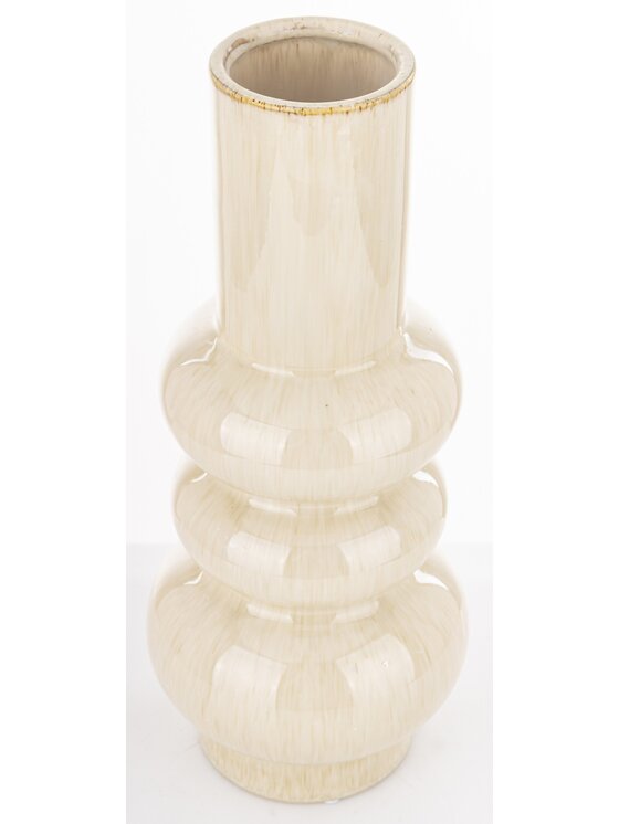 MIAhome MIAhome Wazon ceramiczny 38x16x16 cm MEZANIO - III Biały