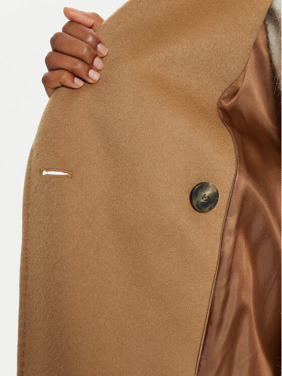 Weekend Max Mara Weekend Max Mara Cappotto di lana Cascia 2425016082 Beige Regular Fit