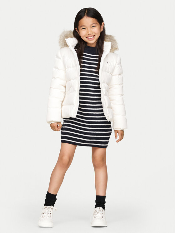 Tommy Hilfiger Tommy Hilfiger Μπουφάν πουπουλένιο Essential KG0KG07399 D Λευκό Regular Fit
