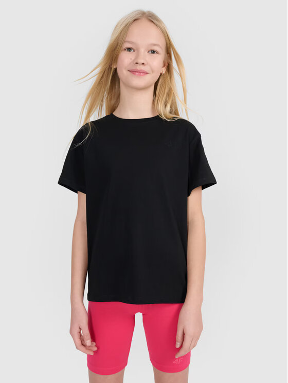 4F 4F T-Shirt 4FJWMM00TTSHF2332-20S Černá Regular Fit